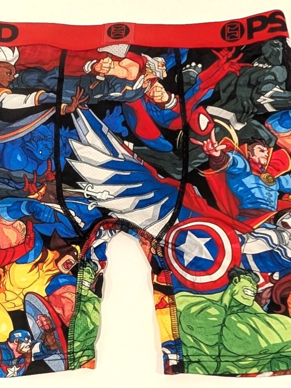 PSD Marvel Squad Graphic Boxer Briefs Red MRVL Squad Size M underware NWT 🦸♂️�